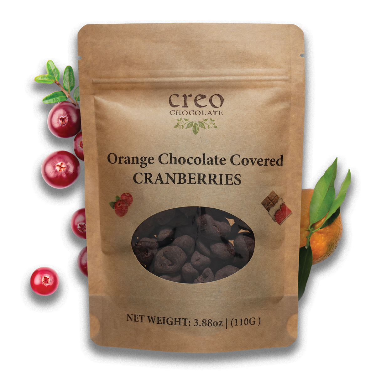 cranberry様☆専用ページ Orange Chocolate Covered Cranberries | Citrus Candy Snack | Creo