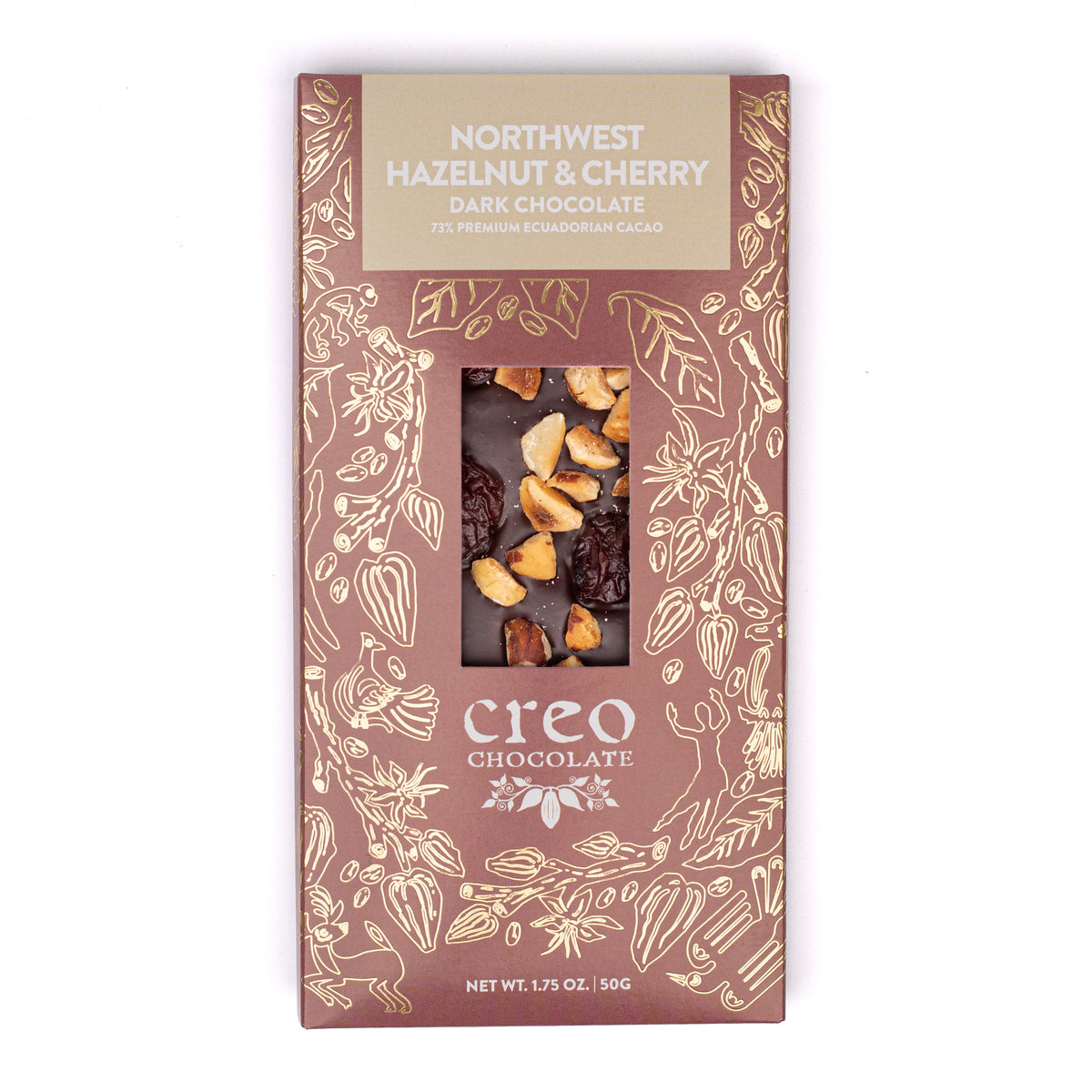 Cherry & Hazelnut Dark Chocolate | Artisan Chocolate Bars
