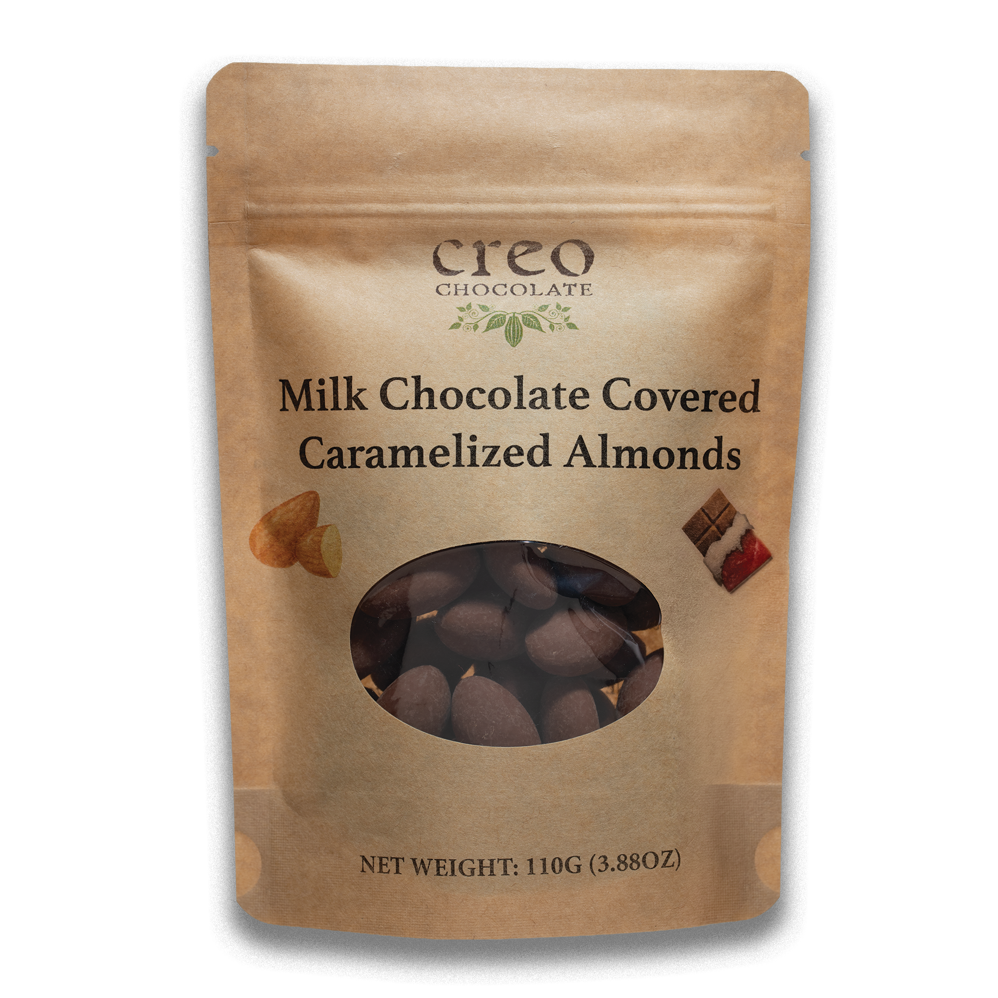 Milk Chocolate Covered Caramelized Almonds