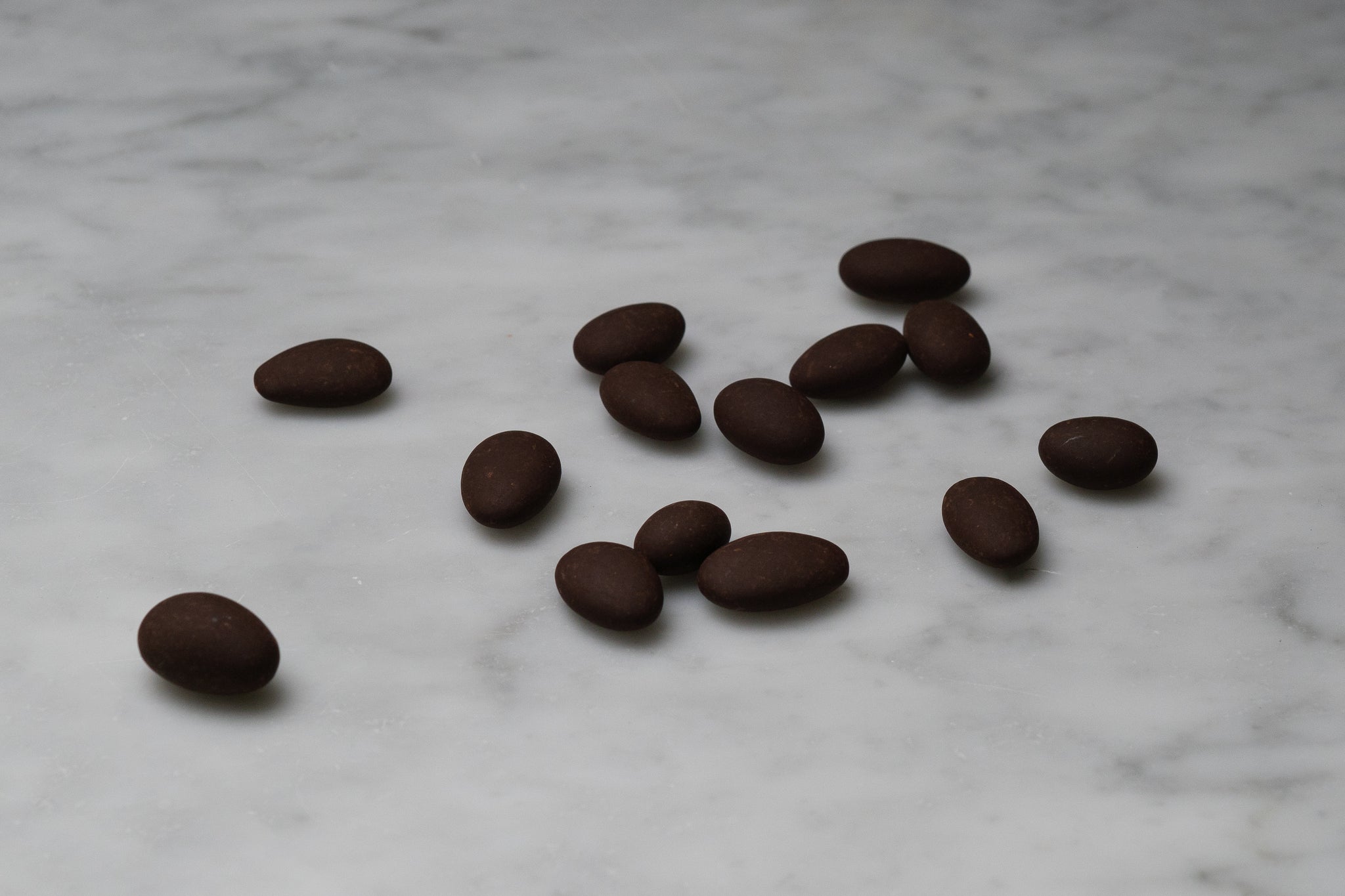 Dark Chocolate Covered Caramelized Almonds