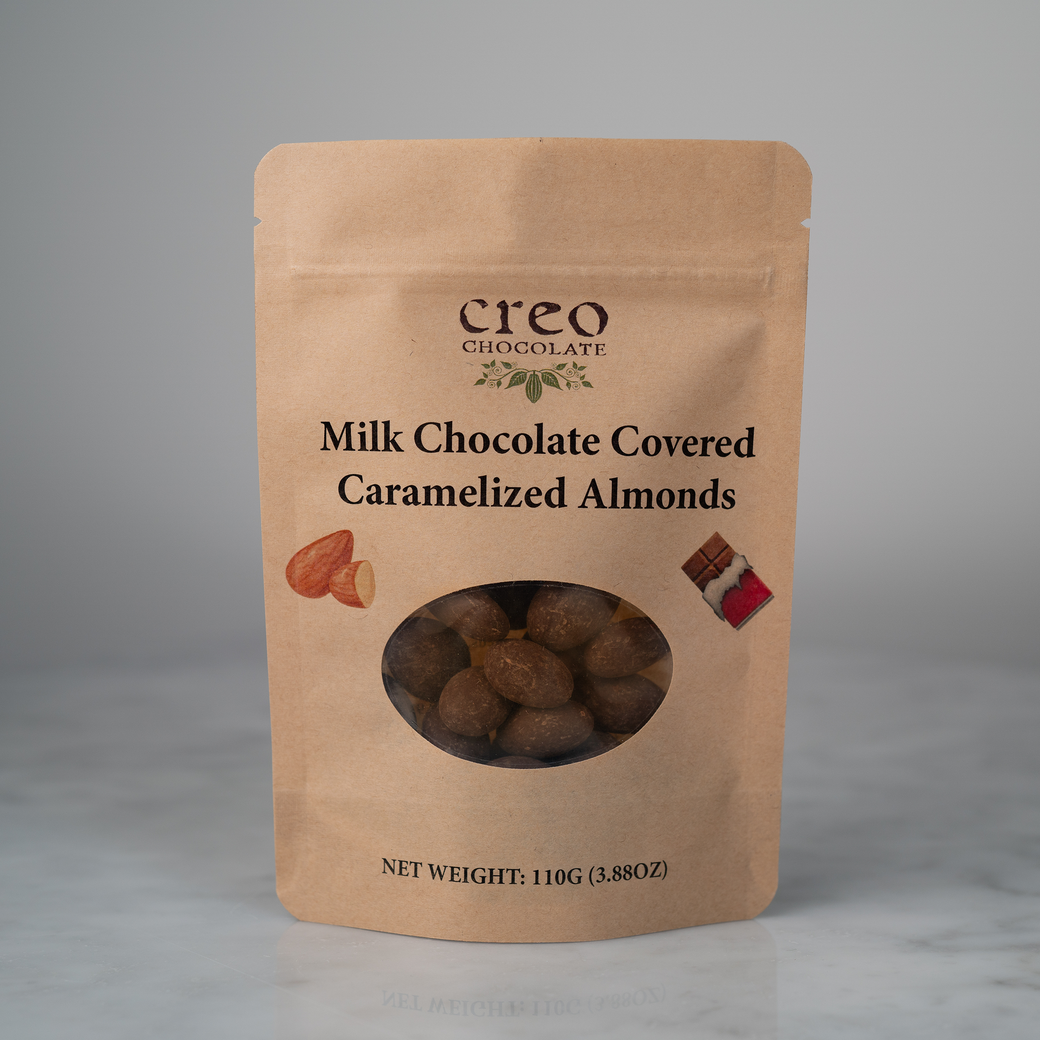 Milk Chocolate Covered Caramelized Almonds