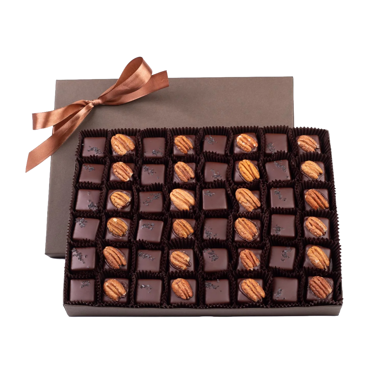 Black Lava Salted Caramel with Pecan & Caramel