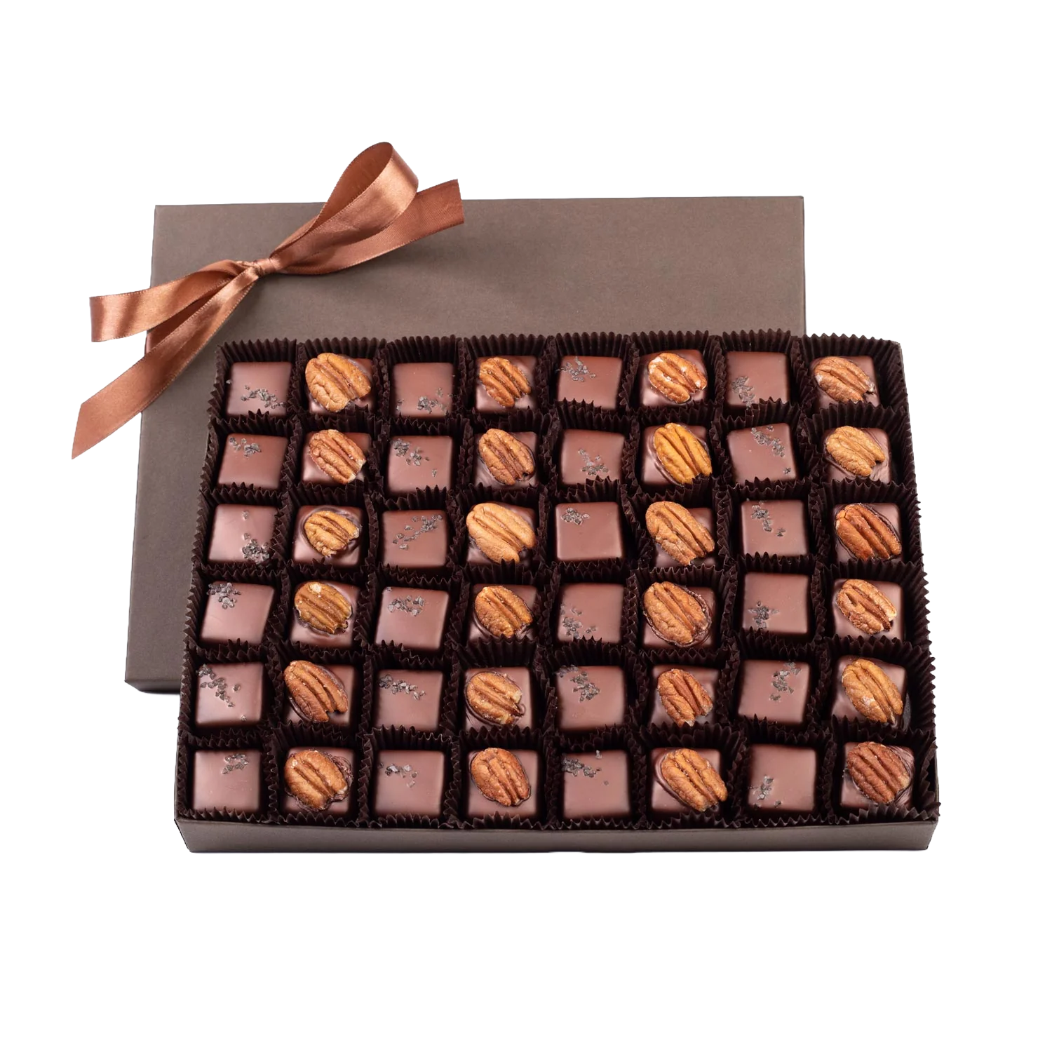 Black Lava Salted Caramel with Pecan & Caramel