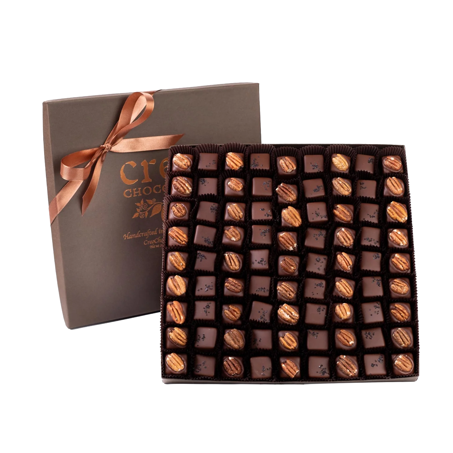 Black Lava Salted Caramel with Pecan & Caramel