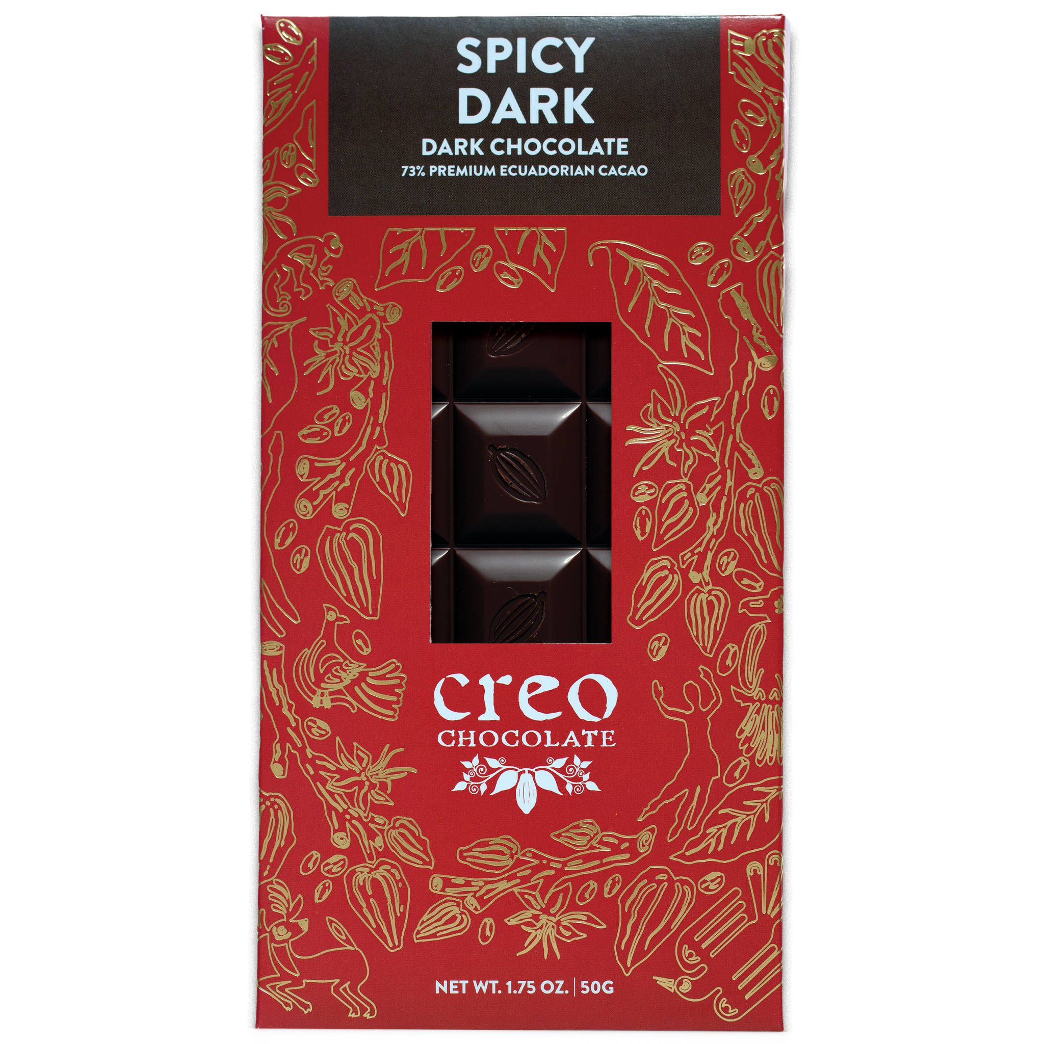 Spicy Dark Chocolate | Chili Cinnamon Chocolate Bar | Creo Chocolate