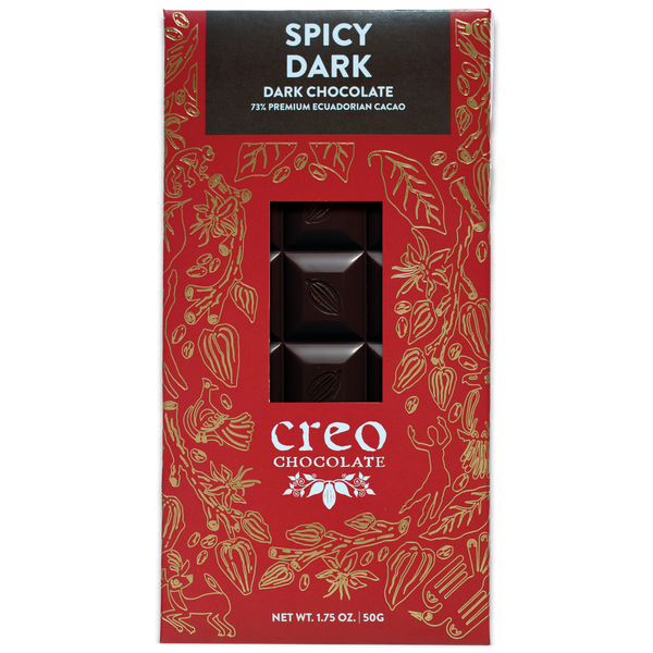 Spicy Dark Chocolate | Chili Cinnamon Chocolate Bar | Creo Chocolate