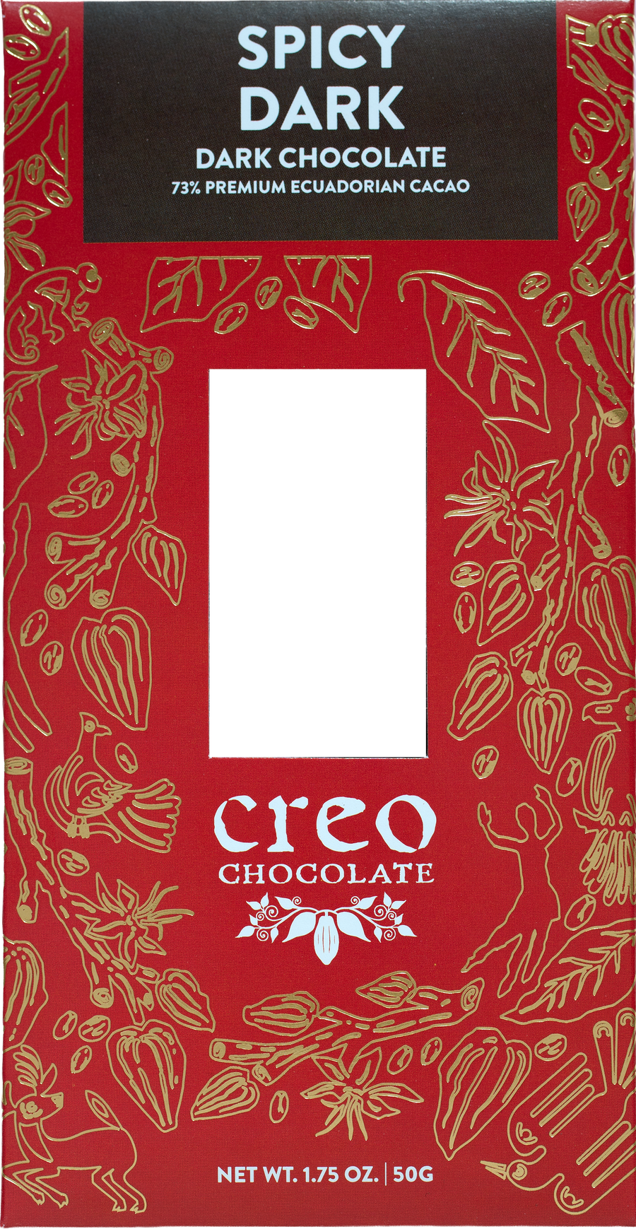 Spicy Dark Chocolate | Chili & Cinnamon Dark Chocolate Bar | Creo