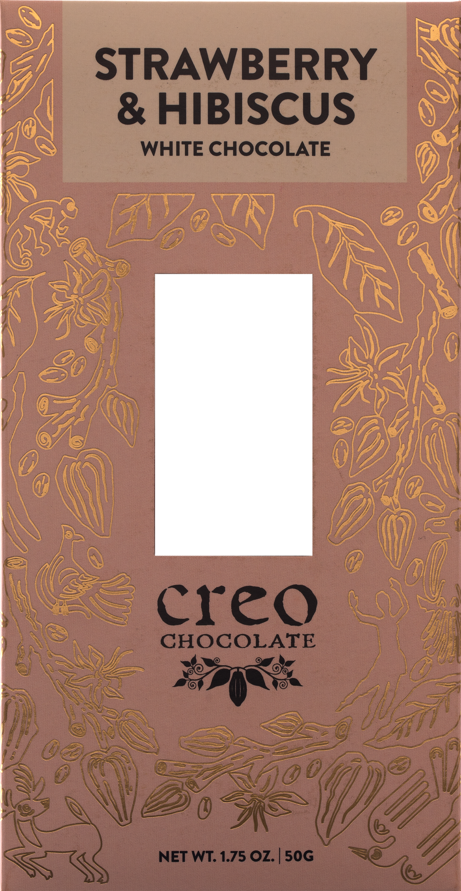 Strawberry & Hibiscus White Chocolate Bar