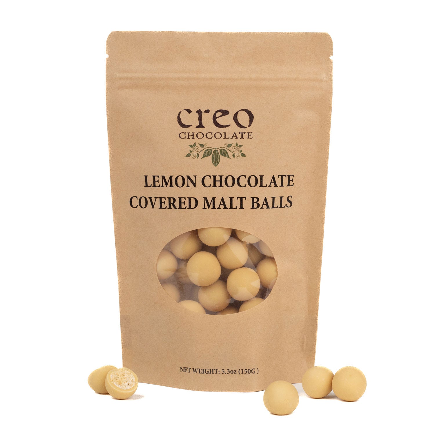 Lemon Chocolate Covered Malt Balls
