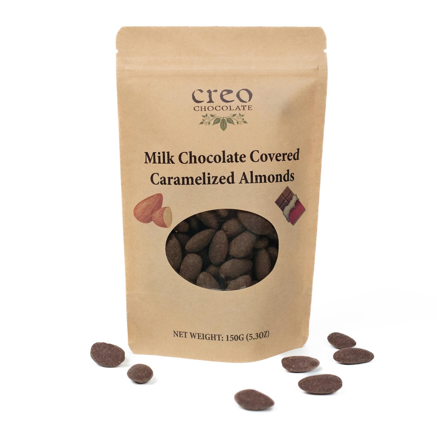 Milk Chocolate Covered Caramelized Almonds