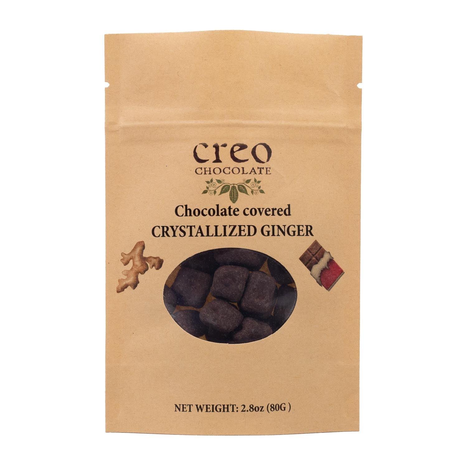 Chocolate Covered Crystallized Ginger