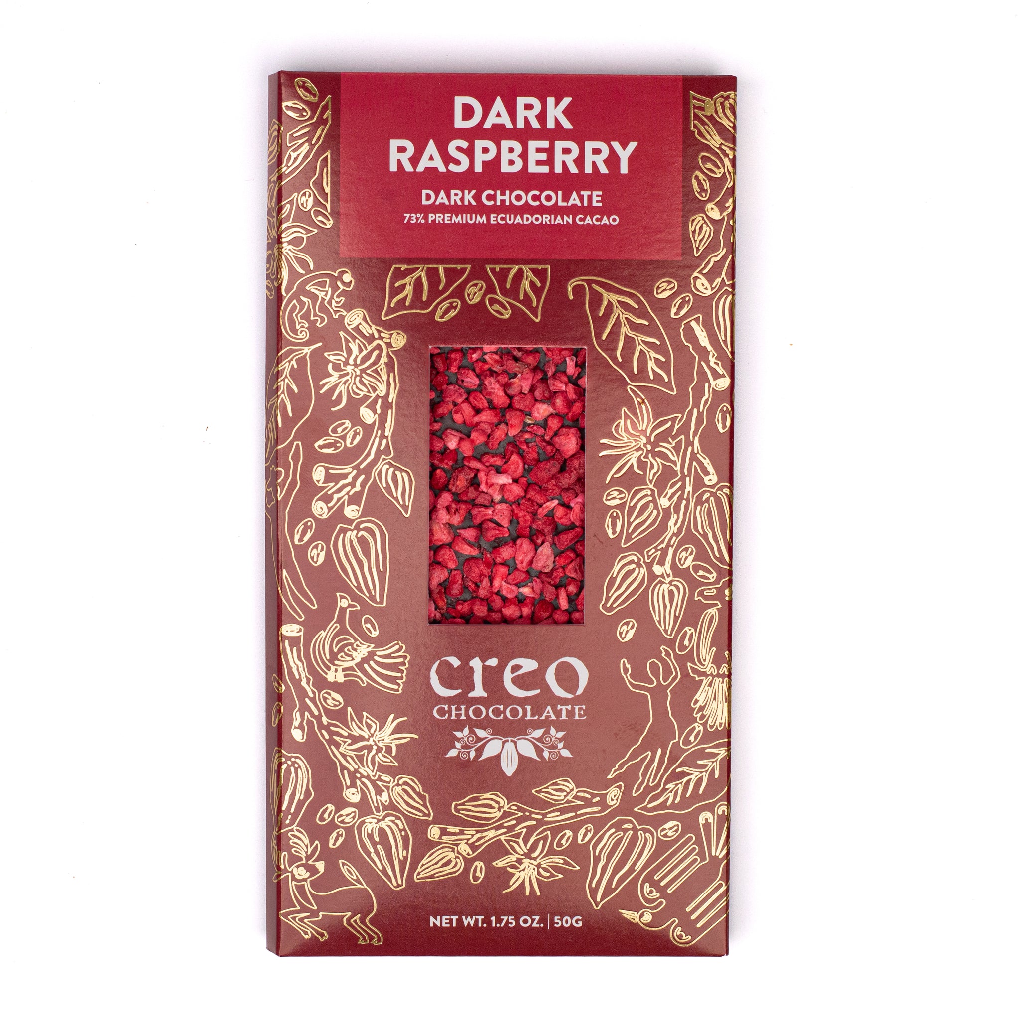 Dark Chocolate Raspberry Bar | Artisan Dark Chocolate Treat | Creo ...